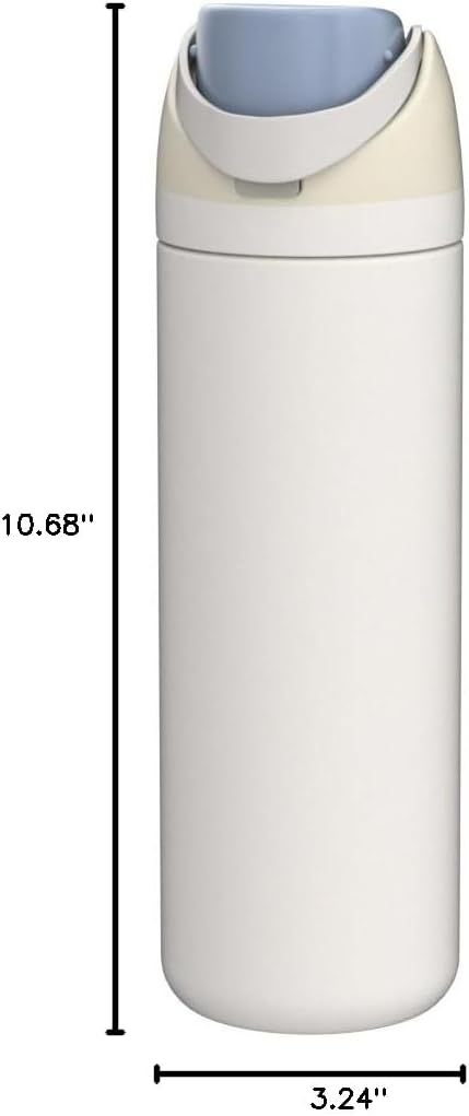 Owala FreeSip Insulated Stainless Steel Water Bottle with Straw, BPA-Free Sports Water Bottle, Great for Travel, 24 Oz, Denim
