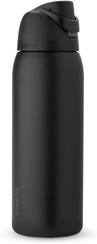 Owala FreeSip Insulated Stainless Steel Water Bottle with Straw, BPA-Free Sports Water Bottle, Great for Travel, 24 Oz, Denim