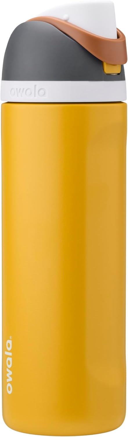 Owala FreeSip Insulated Stainless Steel Water Bottle with Straw, BPA-Free Sports Water Bottle, Great for Travel, 24 Oz, Denim