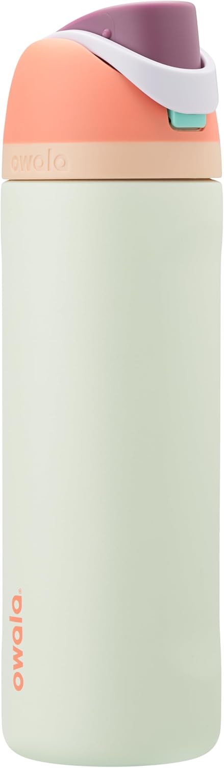 Owala FreeSip Insulated Stainless Steel Water Bottle with Straw, BPA-Free Sports Water Bottle, Great for Travel, 24 Oz, Denim