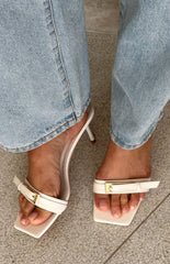 Sunny Mules Bone